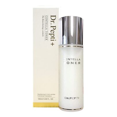 Nước Hoa Hồng Rau Má Làm Dịu, Dưỡng Sáng Da Dr.Pepti+ Centella Toner 180ml