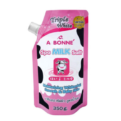Muối tắm tẩy tế bào chết sữa bò A Bonné - Muối bò (Hồng)